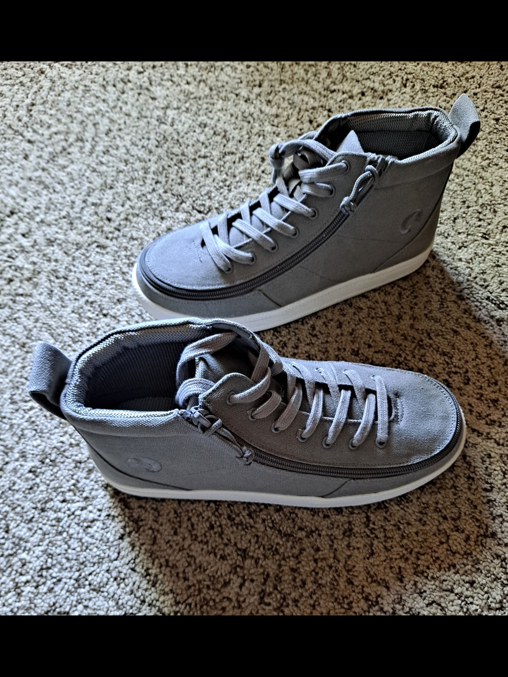 Billy Footwear Classic High-Top Canvas sneakers dark grey Size 9 - Picture 2 of 9
